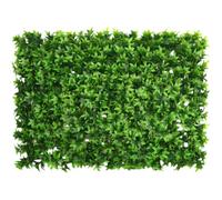 Panneau de Haie Artificielle, Mur Végétal Artificiel, Gazon Synthétique Décoratif, Panneaux de Verdure Artificielle pour Jardin, Terrasse, Balcon, Mur, Clôture,Anti-UV, Facile à Installer (A13)