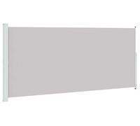 Panneau de jardin avec auvent latéral - 220 x 500 cm - Tissu polyester - Gris anthracite