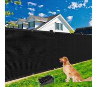 Panneau de jardin/écran de balcon - Noir - 1,2 x 6 mètres - Polypropylène
