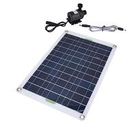 Panneau de kit de pompe à eau solaire 800L H 12V Low Noi Opte pour une puissance de panneau solaire 50W qui garantit un rendement élevé. DC Eco-Friendly Silicone Plastique