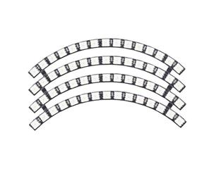 Panneau de Lampe LED 60 Bits WS2812 5050, Module de Lumière Ronde RGB pour la Décoration de la Pièce de la Maison, Support Microcontrôleur 5V