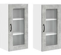 Panneau de lave-vaisselle Kalmar 2 pcs Gris béton