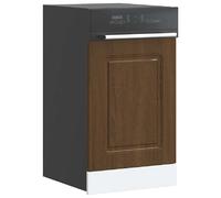 vidaXL Panneau de lave-vaisselle Kalmar chêne marron 45x1,5x67 cm