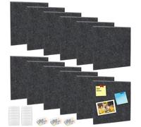Panneau de liège 120 x 90 cm - Tableau en feutre/tableau d'affichage - 12 plaques de feutre - 80 punaises - 60 bandes adhésives - Durable et écologique