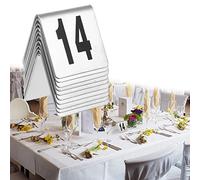 panneau de numéro de table, 1-50 1-100 Numéro de table style tente double face(1 to 50)