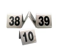 panneau de numéro de table, 1-50 1-100, plaque d'affichage numérique double face style tente(1 to 50)