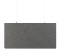 Panneau de plafond acoustique en feutre PET - 60x120 cm - Gris foncé