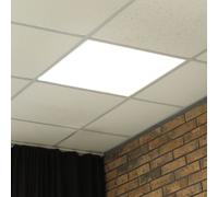 Spot LED encastrable plat Panneau LED encastrable carré Spot de plafond LED blanc, aluminium, 36W 4320lm blanc lumière du jour, LxLxH 59,5x59,5x3,3 cm