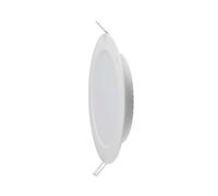 Panneau de plafond LED encastré Lampe encastrée Bureau Plafonnier rond blanc, 1x LED blanc neutre, D 22,8 cm