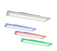 Panneau de plafond LED plafonnier à changement de couleur plafonnier télécommandé panneau de montage en saillie, CCT, LED RVB 24W 1460lm 2700-6500K, L 85 cm