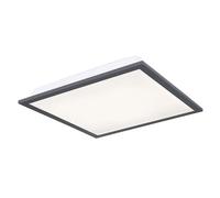 Panneau de plafond LED, plafonnier de salon, carré, blanc, aluminium, acrylique, H 6 cm