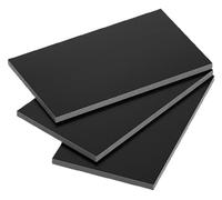 Panneau de plaque feuille reslaminée, paquet 3 feuilles panneau résine phénolique en bakélite noire 150x100mm 3-6mm(4mm)