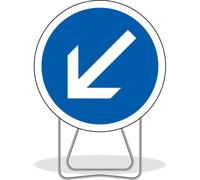 Panneau de signalisation BK21A 850MM FLECHE ORIENTABLE classe T1 NADIA SIGNALISATION - 1000610