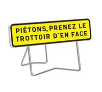 Panneau de signalisation JH indication PIÉTONS - classe T1 - 1000x300 mm TALIAPLAST