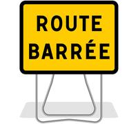 PANNEAU DE SIGNALISATION KC1 'ROUTE BARRÉE' 800X600MM T1 NADIA SIGNALISATION - 1000146