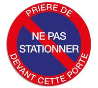 Panneau de signalisation 'Ne pas stationner'