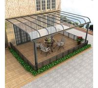 Panneau de toit transparent en polycarbonate pour pergola, serre, abri de | Plaque en polycarbonate de 1,2 mm d'épaisseur, 60 x 100 cm, à utiliser comme panneau de toit incassable ou couverture de