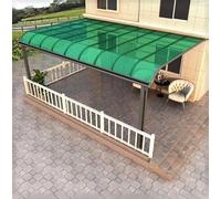 Panneau de toiture transparent - 80 x 200 cm - Feuilles de plastique vert pour patio, nings et cloisons - Facile à assembler - Panneaux PC non déformables