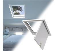 Panneau de trappe d'accès pour grenier 66 x 71,1 cm - Porte d'inspection sécurisée avec t serrure, couvercle universel de rénovation électrique et de plomberie, solution d'accès au plafond pour