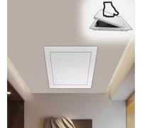 Panneau de trappe d'accès Push K Attic, porte d'accès dissimulé en aluminium pour mur/plafond, plomberie et couvercle d'inspection électrique (20x22in / 500 x 550 mm) - Solution d'accès facile