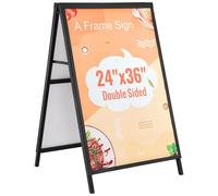 Panneau de trottoir - Panneau publicitaire 61 x 91 cm - Panneau publicitaire cadre A en acier Q235 pour restaurants, bars, cafés, entreprises - Panneau d'affichage pour de multiples possibilités de pu