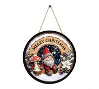 Panneau de vacances d'intérieur à suspendre 30 cm LED Let It Snow (FGGP069) | Éclairage LED, texte Let It Snow, lueur chaleureuse du soir, taille 30 cm, rehausseur d'ambiance festive