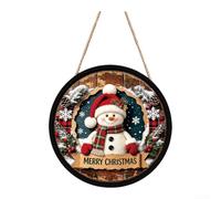 Panneau de vacances d'intérieur à suspendre 30 cm LED Let It Snow (FGGP074) | Éclairage LED, texte Let It Snow, lueur chaleureuse du soir, taille 30 cm, rehausseur d'ambiance festive