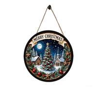 Panneau de vacances d'intérieur à suspendre 30 cm LED Let It Snow (FGGP079) | Éclairage LED, texte Let It Snow, lueur chaleureuse du soir, taille 30 cm, rehausseur d'ambiance festive