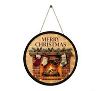 Panneau de vacances d'intérieur à suspendre 30 cm LED Let It Snow (FGGP081) | Éclairage LED, texte Let It Snow, lueur chaleureuse du soir, taille 30 cm, rehausseur d'ambiance festive