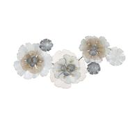 Décoration Murale en Métal Flowery 119cm Multicolore
