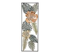 Panneau décoratif 3D en métal multicolore, 30,5 x 3,75 x 88,5 cm