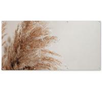 Panneau décoratif de 160x80 cm avec des plumes de graminées du Pampa