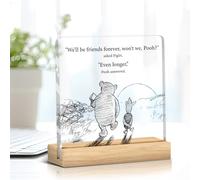 Panneau décoratif en acrylique transparent avec inscription « We'll Be Friends Forever » pour bureau, salon, chambre à coucher