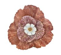 Panneau Décoratif Fleur 3d En Métal Multicolore 73,5x11x72 Cm