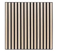 Panneau décoratif mural Colva beige fond noir 60x60cm - Atmosphera Créateur d'intérieur