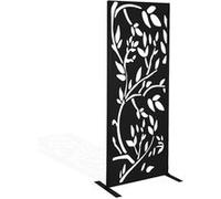 IDMARKET Panneau décoratif universel LIS 150 x 50 cm Noir mat