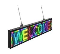 Panneau défilant Led P10, 38x6,5 pouces, couleur, informations roulantes, magasin de texte, panneau de messages, affichage numérique Programmable par