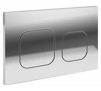 Panneau depour mécanisme Geberit Sigma, chromé, 24,6 x 16,4 cm
