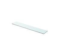 vidaXL Panneau d’étagère Verre Transparent 90 x 15 cm