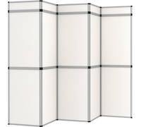 panneau d'exposition 15 panneaux Présentoir pliable 302×200 cm blanc