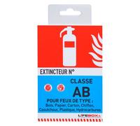 Panneau d'indication d'extincteur feux B