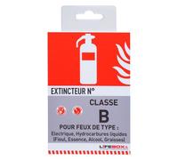 Panneau d'indication d'extincteur feux
