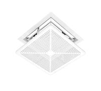 Panneau Directionnel Du Vent For Climatiseur Carré Universel, Couvercle De Ventilation For Climatisation De Bureau, Grille Coupe-vent Anti-coup Droit(Square y-hook style30x30cm)
