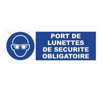 Panneau d'obligation 450x150 mm 4030609 - Port de lunettes de sécurité