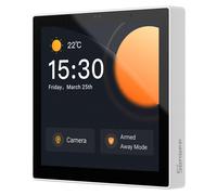 Panneau domotique avec hub Zigbee 3.0, contrôle via application, couleur blanche