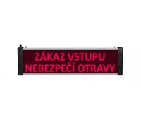Panneau double face SVN 722/2 LED Interdiction d'entrée, danger d'empoisonnement