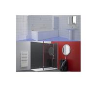 Panneau Douche Decofast Pack Base 2P + Profilés Gris Anthracite -