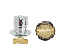 Panneau Douche Laiton 3/4/5 Voies Robinet Mitigeur Eau Chaude et Froide Commutateur Colonne Contrôle Chauffage Mélangeur Vave Inverseur, Cartouche Céramique (Vanne d'Eau Chaude et Froide)