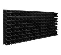 Panneau d'outils mural 173,4 x 78 cm avec 153 pcs. Boîtes suspendues Boîtes noires Système de stockage