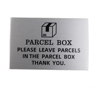 Panneau en aluminium pour boîte à colis, 15 x 10 cm, plaque de livraison en métal pour notes postales, étanche, inscription « Please Leave Parcels Here Notice for Door Wall Fence »